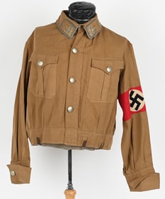 WWII NAZI GERMAN HAUPTSTELLENLEITER BROWN SHIRT