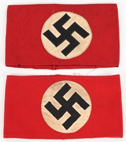 WWII NAZI GERMAN NSDAP WOOL PARTY ARMBAND LOT WW2