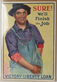 WW1 US PROPAGANDA POSTER LOT RED CROSS WAR BONDS