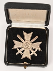 NAZI CASED WAR MERIT CROSS 1ST CLASS 1939 W SWORDS
