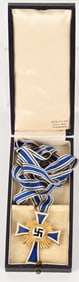 WWII NAZI GERMAN CASED MOTHERS CROSS IN GOLD WW2