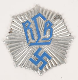 WWII NAZI GERMAN RLB MEMBERS DOOR ID PLAQUE WW2