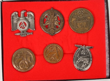 WWII RARE NAZI GERMAN SA NSDAP TINNIE LOT WW2
