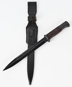 WWII NAZI K98 BAYONET W/ MATCHING SCABBARD & FROG