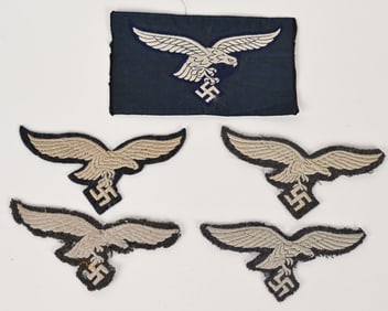 WWII NAZI GERMAN LUFTWAFFE BREAST EAGLE LOT WW2