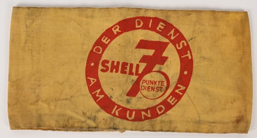 WWII NAZI GERMAN SHELL OIL COMPANY ARMBAND WW2