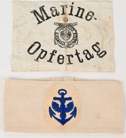 WWII NAZI GERMAN KRIEGMARINE ARMBAND LOT WW2