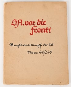 WWII NAZI GERMAN SA PHOTO ALBUM W GORGET WW2