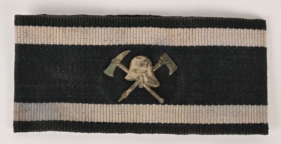 WWII NAZI GERMAN FIRE POLICE LEADERS ARMBAND WW2