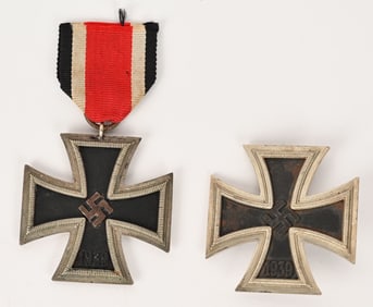 WWII NAZI GERMAN IRON CROSS LOT EK1 EKII L/15 WW2
