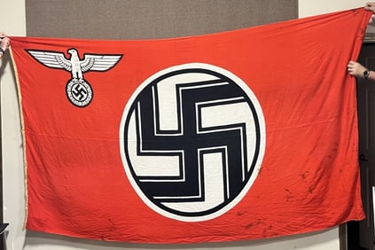 WWII NAZI GERMAN STATE SERVICE FLAG 6X11 FEET WW2