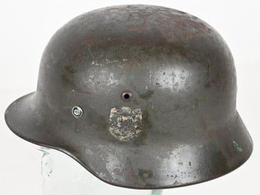 WWII NAZI GERMAN M35 COMBAT HELMET W/ LINER WW2