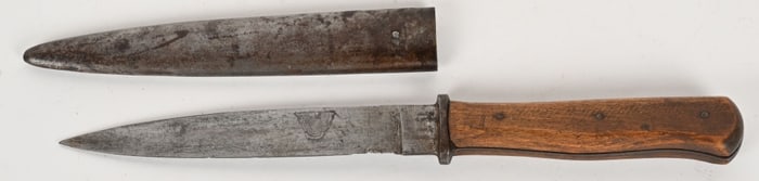 WWII NAZI GERMAN CLOSE COMBAT TRENCH BOOT KNIFE