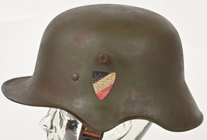 WWII TRANSITIONAL EAR CUT OUT HELMET W LINER WW2