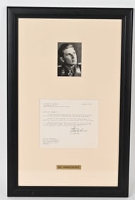 WWII NAZI GERMAN SIGNED PHOTO ALS LUFTWAFFE ACE