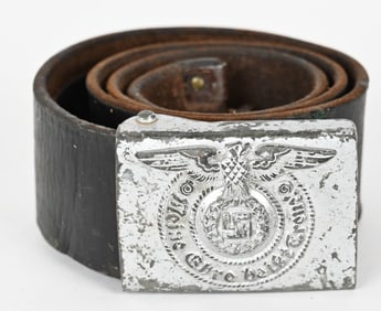WWII NAZI GERMAN WAFFEN SS BELT BUCKLE 155/43 WW2