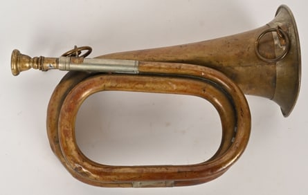 WWII NAZI GERMAN 1943 DATED FIELD BUGLE WW2