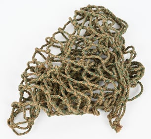 WWII NAZI GERMAN HELMET CAMO NETTING WW2