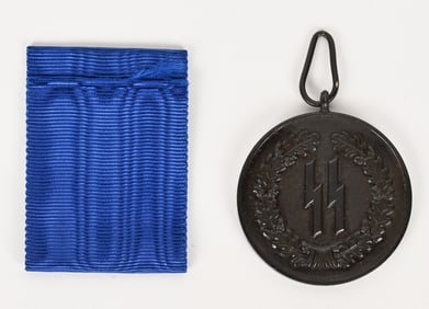 WWII NAZI GERMAN SS FOUR YEAR LONG SERVICE MEDAL
