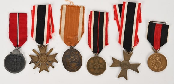 WWII NAZI GERMAN MEDAL LOT RUSSIAN FRONT WEST WALL
