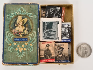 WWII NAZI GERMAN LOT OLYMPIC MEDAL WHW BOOKS WW2