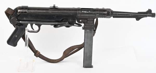 WWII NAZI GERMAN CAP FIRING MP-40 MACHINEGUN REPRO