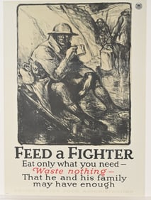WWI PROPAGANDA POSTER LOT AMERICAN RED CROSS WW1