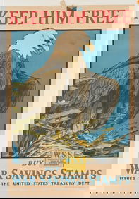 WWI PROPAGANDA WAR SAVING STAMPS POSTERS