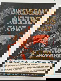 WWI PROPAGANDA COAL SHORTAGE POSTERS