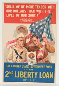 WWI US PROPAGANDA POSTERS LOT
