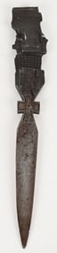 WWI IMPERIAL GERMAN TRENCH ART KNIFE FROM A SHELL