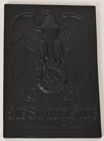 WWII NAZI SS 1937 DAS SCHWARZE KORPS HONOR PRIZE