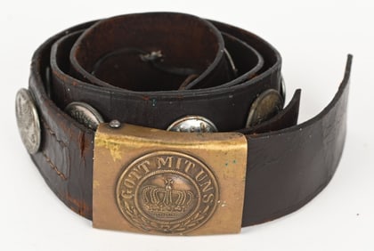 WW1 IMPERIAL GERMAN HATE BELT W 17 DEVICES WWI