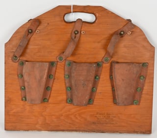 WWII US NAVY 1911 PISTOL SHIPBOARD WOOD RACK WW2