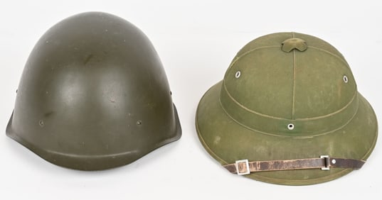 NORTH VIETNAMESE ARMY HELMET LOT