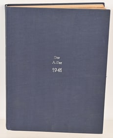 WWII NAZI GERMAN MAGAZINE LOT DER ADLER 1941 BOUND