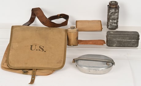 MEXICAN BORDER - WW1 FIELD GEAR LOT PACK MESS KIT