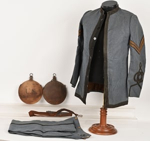 SPAN AM UNIFORM JACKET & TROUSERS & CANTEEN LOT