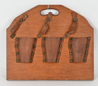 WWII US NAVY 1911 PISTOL SHIPBOARD WOOD RACK WW2