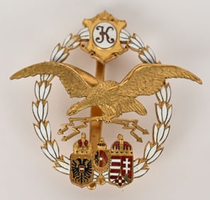 POST AUSTRIAN HUNGARIAN PILOT AIR OBSERVERS BADGE