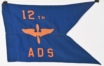 WWII US ARMY AIR CORPS 12TH AIR FORCE PENNANT WW2