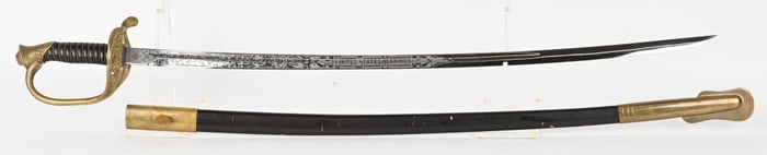 WWII US MARINE CORPS USMC DRESS SWORD WW2