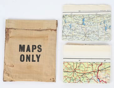 WWII US AIR CORPS ESCAPE & EVASION KIT W MAPS WW2