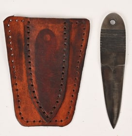 WWII OSS THUMB DAGGER W SCABBARD WW2