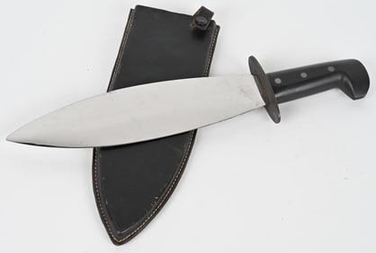 WWII BRITISH OSS SMATCHET FIGHTING KNIFE SCABBARD
