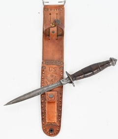 WWII US THEATER MADE FIGHTING KNIFE M6 SCABBARD