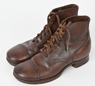 WWII US ARMY CAP TOE SERVICE SHOES WW2