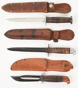 WWII US MILITARY FIGHTING KNIFE LOT WESTERN DIX