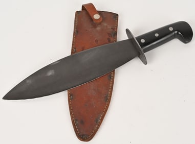 WWII BRITISH OSS SMATCHET FIGHTING KNIFE SCABBARD