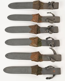 WWII US NAVY USN MKII MK2 SCABBARD LOT OF 6 WW2